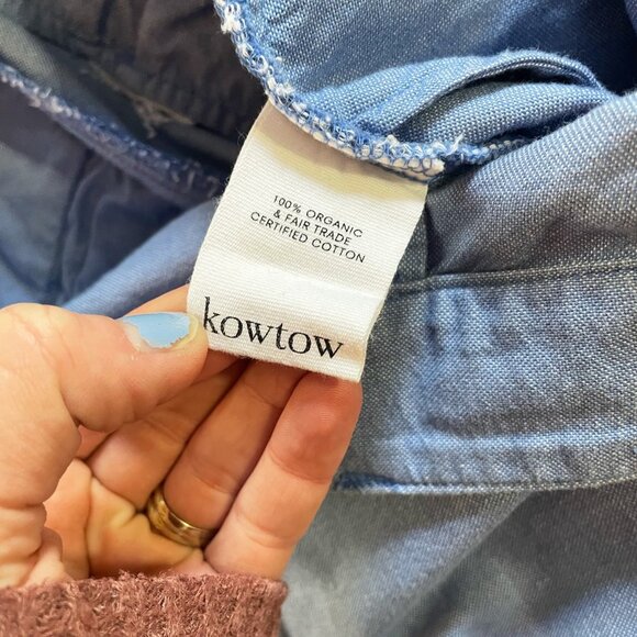 NWOT Kowtow Exclusive Edition Pants Blue 100% Cotton XS - Picture 5 of 14